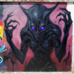 a dark entity with deep purple eyes, completely dark, with black magic powers, ultra realistic, 8 k, organic painting, sunny day, matte painting, bold shapes, hard edges, street art, trending on artstation, by huang guangjian, gil elvgren, ruan jia, randy vargas, greg rutkowski