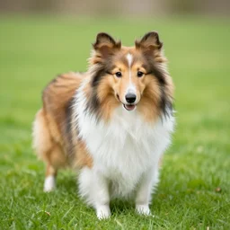 a shetland sheepdog as a toy