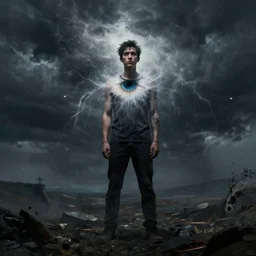 man into the eye of the storm out of the dead, artstation