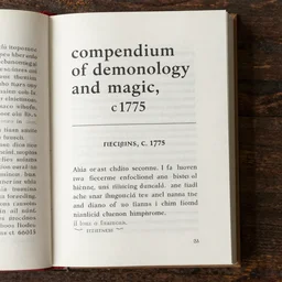 “compendium of demonology and magic, c.1775”