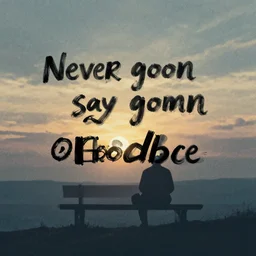 never gonna say goodbye, digital art