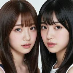 1990s, unbelievably beautiful, perfect, dynamic, epic, cinematic 8K HD movie shot of two semi-close-up japanese beautiful cute young J-Pop idols actresses girls, they express joy and posing together. By a Chinese movie director. Motion, VFX, Inspirational arthouse, high budget, hollywood style, at Behance, at Netflix, with Instagram filters, Photoshop, Adobe Lightroom, Adobe After Effects, taken with polaroid kodak portra