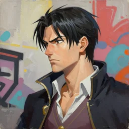 greg manchess portrait painting of dark edward elric as overwatch character, medium shot, asymmetrical, profile picture, organic painting, sunny day, matte painting, bold shapes, hard edges, street art, trending on artstation, by huang guangjian, gil elvgren, ruan jia, greg rutkowski, gaston bussiere