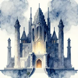 elven palace. heavily stylized pixel art by award - winning pixel artist, ( ( ( watercolor ) ) ), geometric, cinematic lighting, 6 4 bit, minimalism.