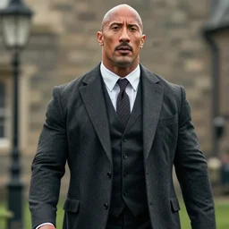 Dwayne Johnson in Peaky Blinders 4K quality super realistic