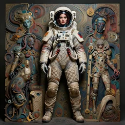 hyperrealistic portrait of a woman monster astronaut, sofia coppola, cyberpunk, full body portrait, well lit, intricate abstract. gucci style, intricate artwork, by tooth wu, wlop, beeple. in the style of jin kagetsu, by ruan jia and artgerm and range murata and wlop and ross tran and william - adolphe bouguereau and beeple. key art. fantasy illustration. award winning, artstation, intricate details, realistic, hyperdetailed, 8 k resolution.