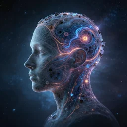 mind into the inter - dimensional space, art by liamrsharps