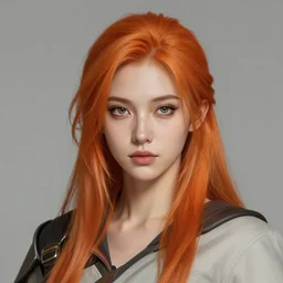 character concept art of a gorgeous orange haired female hunter | | distinct - fine, key visual, realistic shaded perfect face, fine details by stanley artgerm lau, wlop, rossdraws, james jean, andrei riabovitchev, marc simonetti, sakimichan, and jakub rebelka, trending on artstation