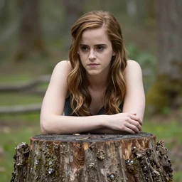 emma watson but she's a tree stump
