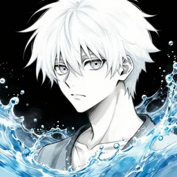 water white in tokyo ghoul manga by sui ishida, illustration in style of sui ishida, 4 k hd