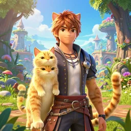 the portrait a sand cats by wenjun lin, irakli nadar, bright colors, octopath traveler, wenjun lin, unreal engine 5 highly rendered, global illumination, radiant light, detailed and intricate environment