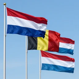 the flag of the Netherlands, Belgium and Luxembourg
