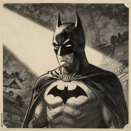 Batman, japanese woodblock print