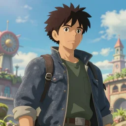 an epic anime of ruff luck nft, ghibli, unreal 5, daz, hyperrealistic, octane render, rpg portrait, dynamic lighting, epic, epic anime