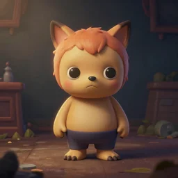 huggy wuggy from poppy playtime, matte painting by greg rutkowski, dim lighting