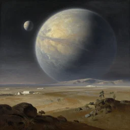 futuristic landscape of an alien planet by thomas cole
