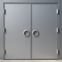a 1 9 8 0 s sci - fi double door flat texture by ron cobb and greg rutkowski, photorealistic, very realistic 8 k