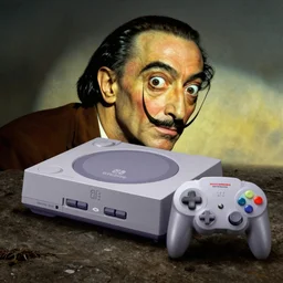 nintendo gamecube console by salvador dali