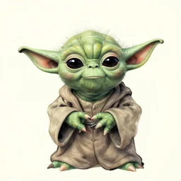 a portrait of yoda as japanese ink calligraphy. color harmony, 8 k detail, gallery quality, hd wallpaper, premium prints available, hyper - detailed, intricate design.