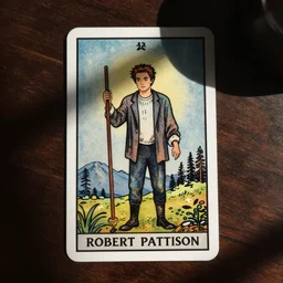 Robert Pattinson tarot card