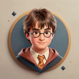 Harry Potter profile picture by Pixar, asymmetrical, Organic Painting , Matte Painting,  geometric shapes, hard edges :2 by Goro Fujita:4