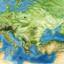 regional map of a fantasy world with distinct biomes, highly detailed, smooth, sharp focus, artstation, illustration by makoto shinkai and moebius and jean giraud