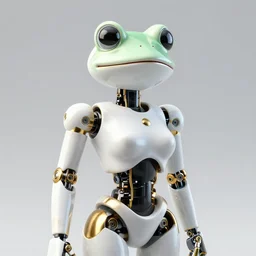 complex 3 d render of a beautiful porcelain robot - frog woman face, white gold and black, fractal veins. dragon cyborg, 1 5 0 mm, beautiful natural soft light, rim light, gold fractal details, fine lace, mandelbrot fractal, anatomical, glass, facial muscles, elegant, ultra detailed, metallic armor, octane render, depth of field