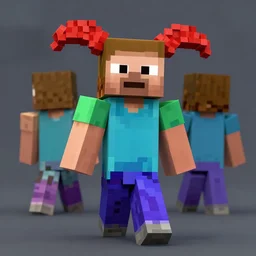 killer klowns from outer space ( 1 9 8 8 ), minecraft style, highly detailed