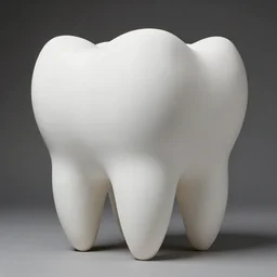 a very large sculpture of a tooth in daniel arsham style