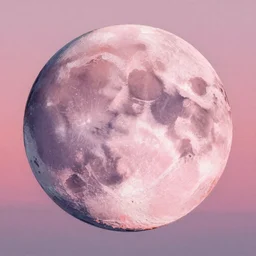 A 3d photo of a pink sunset over the moon's surface, digital painting by Zhang Zhicheng, conceptartworld dslr art trending on pixiv, rendered in oil paint and watercolour with a canvas texture