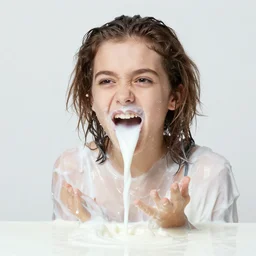 j - lo, drenched in milk, got milk