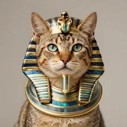 portrait of an egyptian emperor cat, trending on artstation