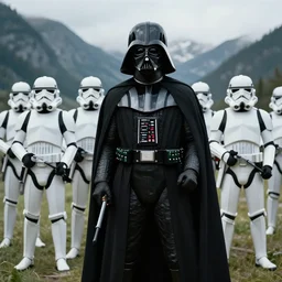 darth vader and stormtroopers chilling in kasol
