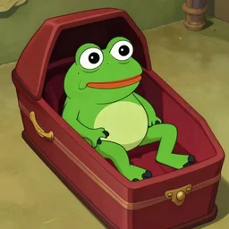 pepe the frog in a casket, meme