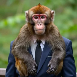 Monkey in a suit