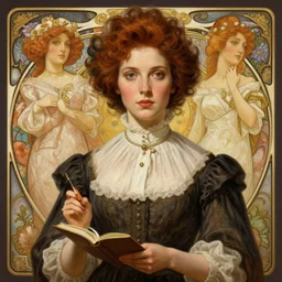 stunning stereotype of the english teacher portrait, intricate, elegant, highly detailed, digital painting, artstation, concept art, smooth, sharp focus, illustration, art by krenz cushart and artem demura and alphonse mucha and tony sandoval