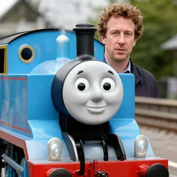 thomas the tank engine with the face of mark zuckerberg