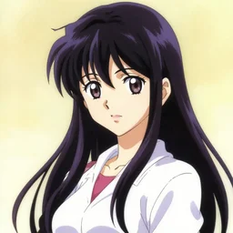 portrait of kurisu makise, by watanabe akio, beautiful composition