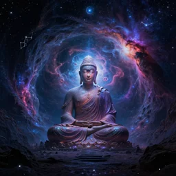 tunnel portal made of stars space, gigantic biomechanical astral monk, cosmic eye, nebulas stars dmt psychedelic cosmos, cosmic, hallucination, night sky cluster milky way constellations, 8 k, artstation, unreal engine, octane render, hdr, surrealistic, glow, photorealistic, volumetric lighting, dreamy, dynamic, mystical