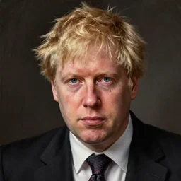 a single portrait of Boris Johnson, by Rogier van der Weyden, facing front, oil painting, a single tear runs down the face, anatomically correct, beautiful perfect face, sharp focus, Highly Detailed, Cinematic Lighting, 8k, HD