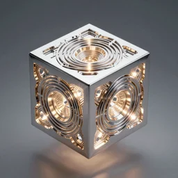 symmetry!! product render abstract mysterious cube floating, glowing lights!! intricate elegant, highly detailed, digital painting, artstation, concept art, smooth, sharp focus, illustration, art by artgerm