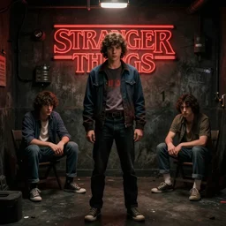 stranger things 11 in a basement