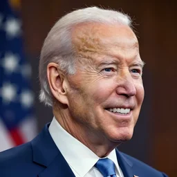 portrait of joe biden, smiling head turned, artstation winner by victo ngai, kilian eng and by jake parker vibrant colors, winning - award masterpiece, fantastically gaudy, aesthetic octane render, 8 k hd resolution