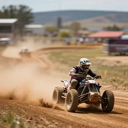 dirt race track at utah. len blur background bokeh. art by artgerm and filip hodas.