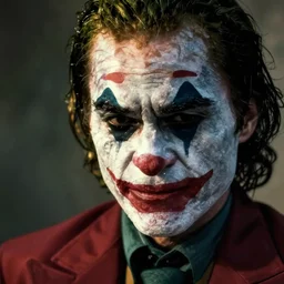 joker frowning, realistic,