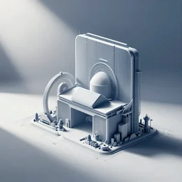 intricate minimal mechanical design blueprints illustration art by tim doyle