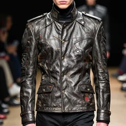 a editorial photo of a alexander mcqueen medieval 2 0 0 4 menswear jacket