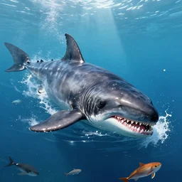 megalodon eats people