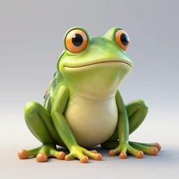 Frog, 3d sculpture render