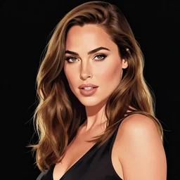 illustration of the beauty gal gadot, done by mark ryden